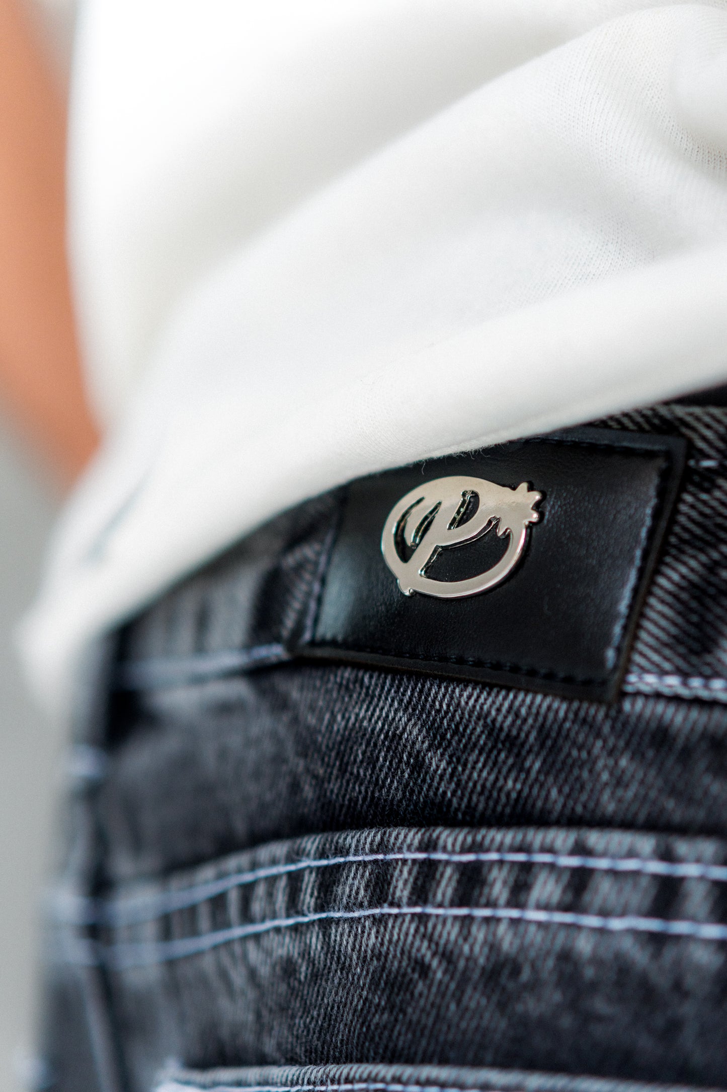 Pantalón Cargo Gris Acid Wash