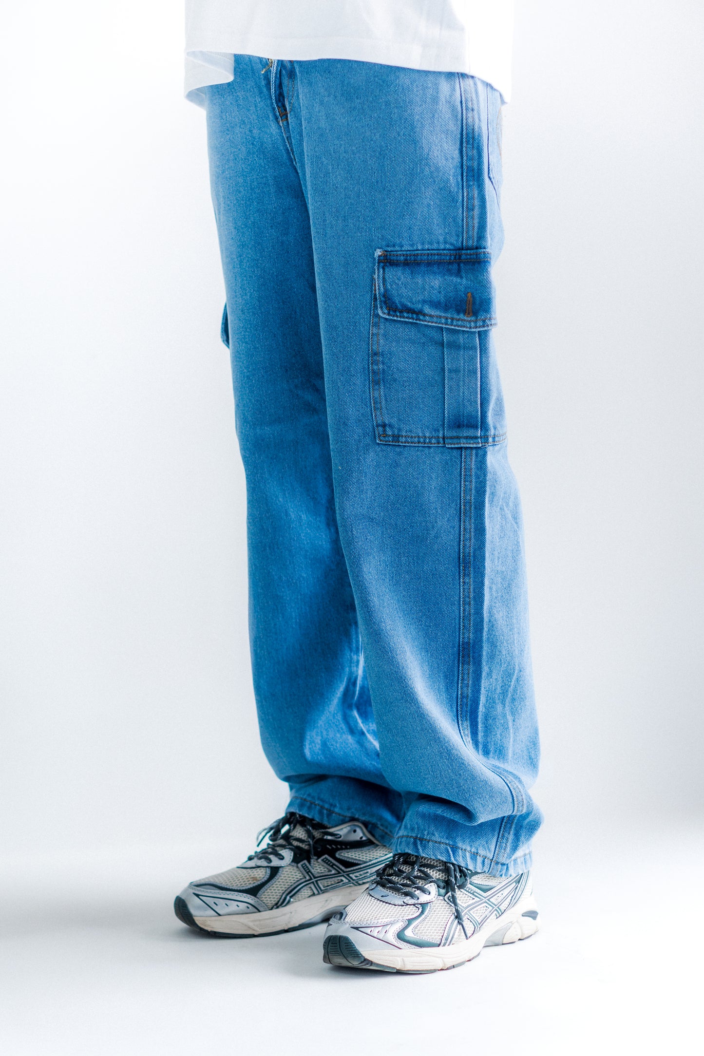 Pantalón Cargo Azul