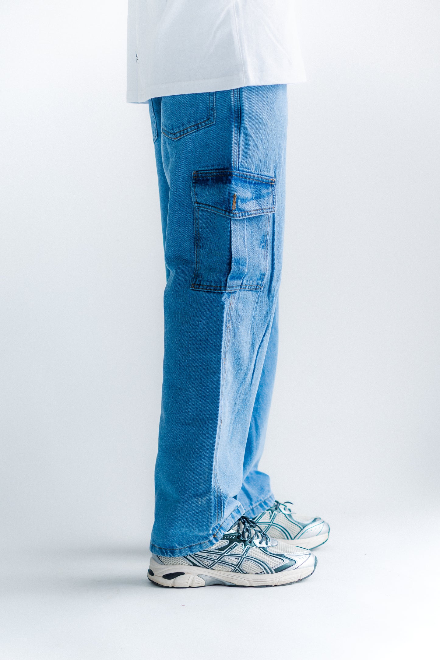 Pantalón Cargo Azul