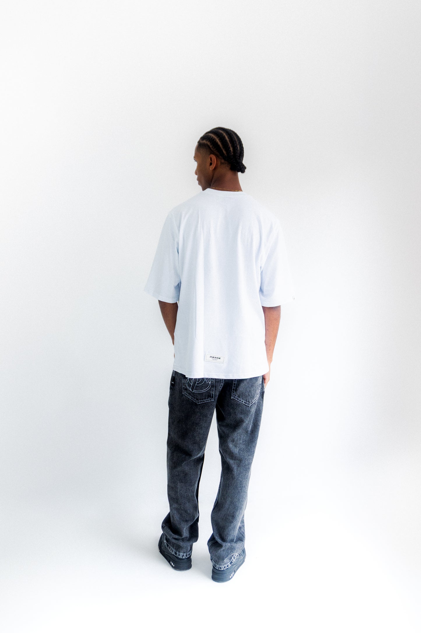 Pantalón Baggy Gris Acid Wash