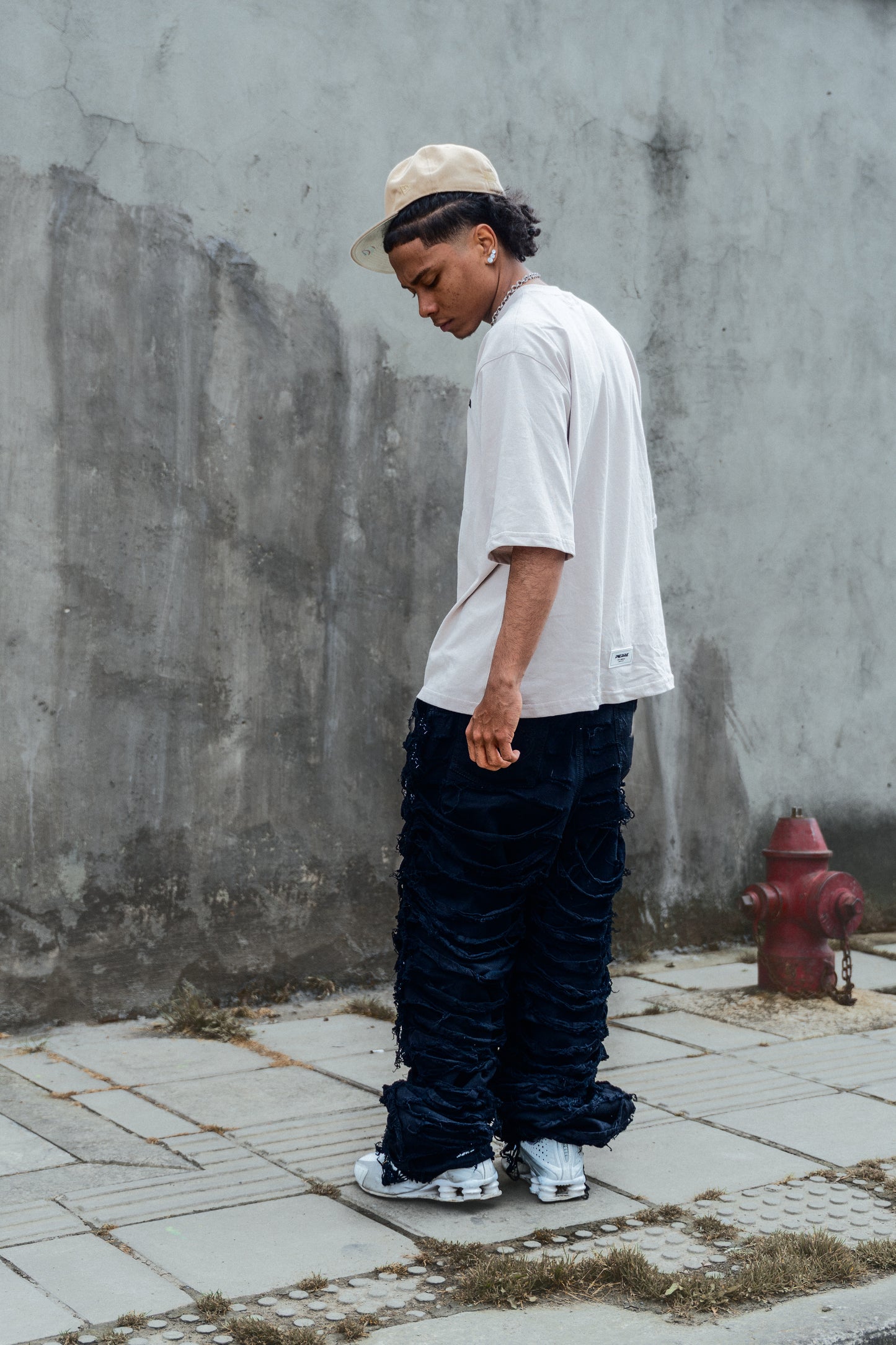 Pantalon Ripped Negro