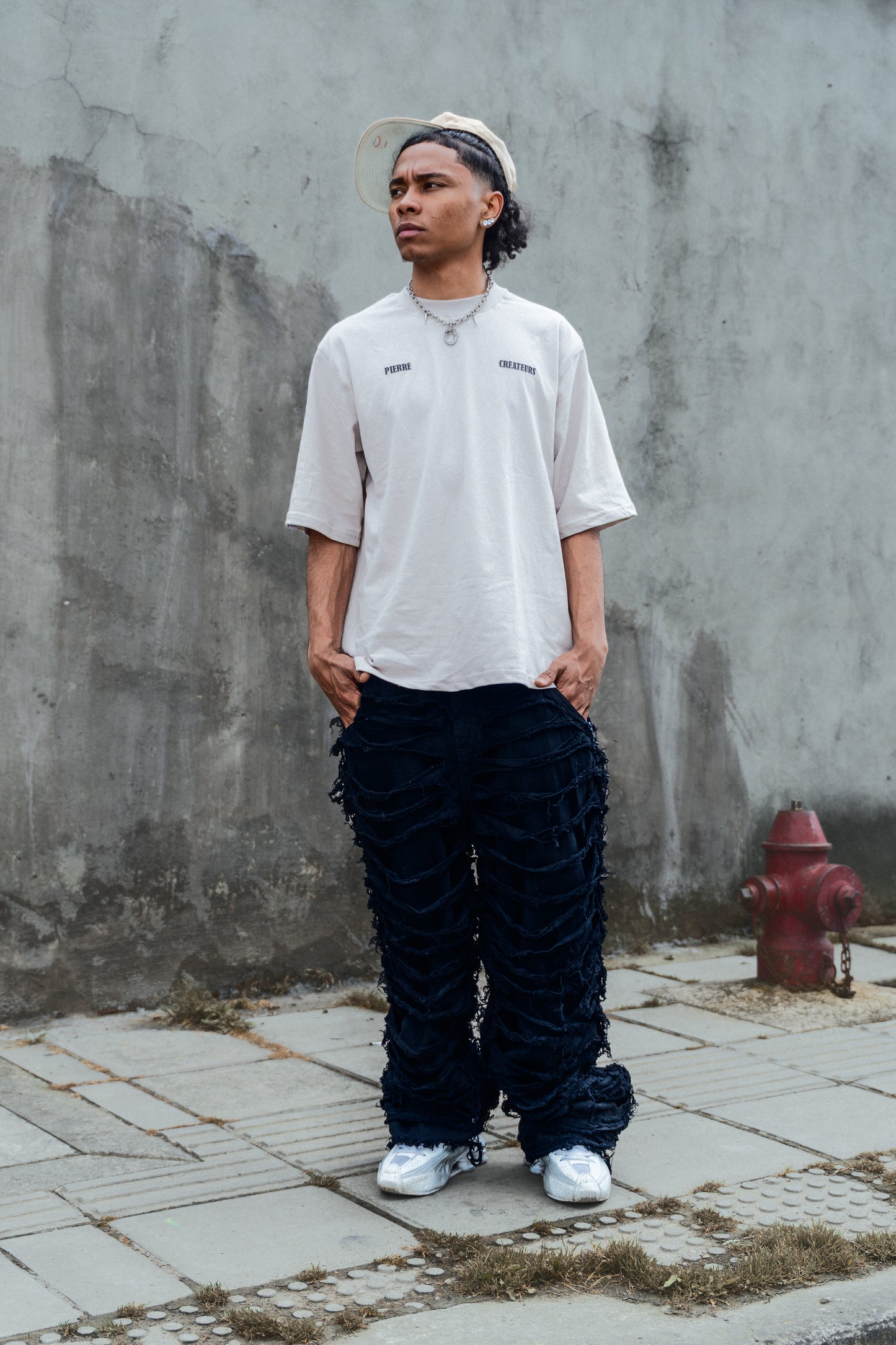 Pantalon Ripped Negro