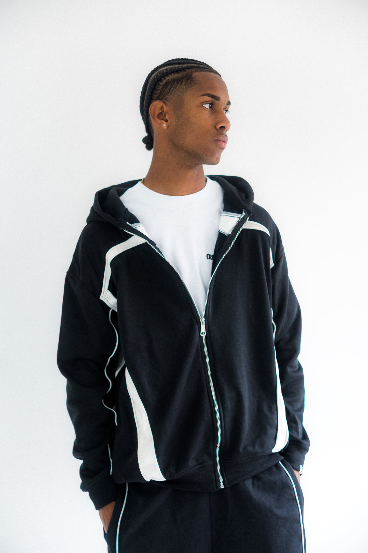 Hoodie Deportivo Negro