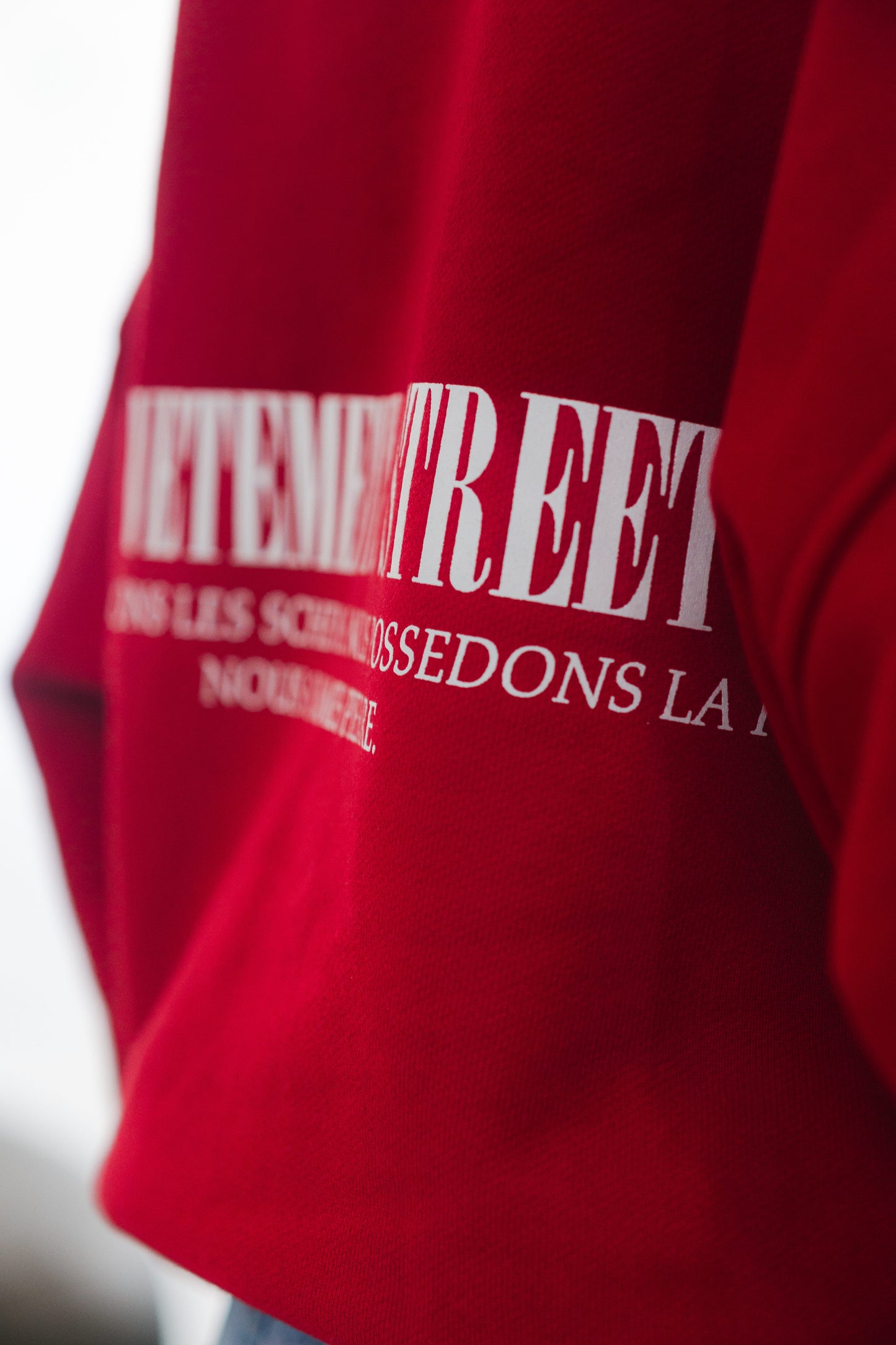 Hoodie Double Zip Rojo
