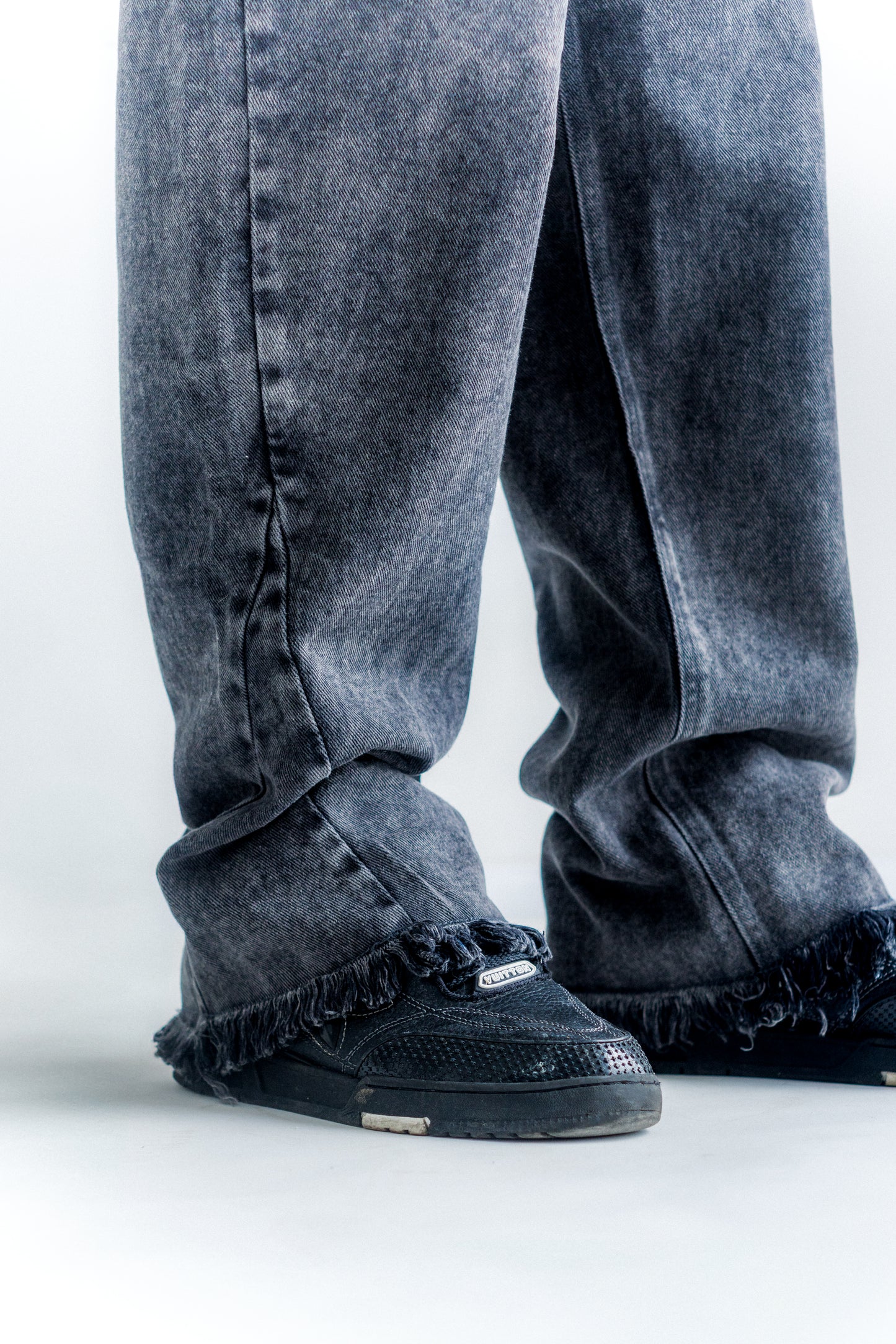 Pantalon Flare Gris Oscuro
