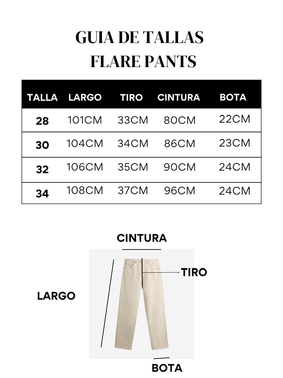 Pantalon Flare Negro