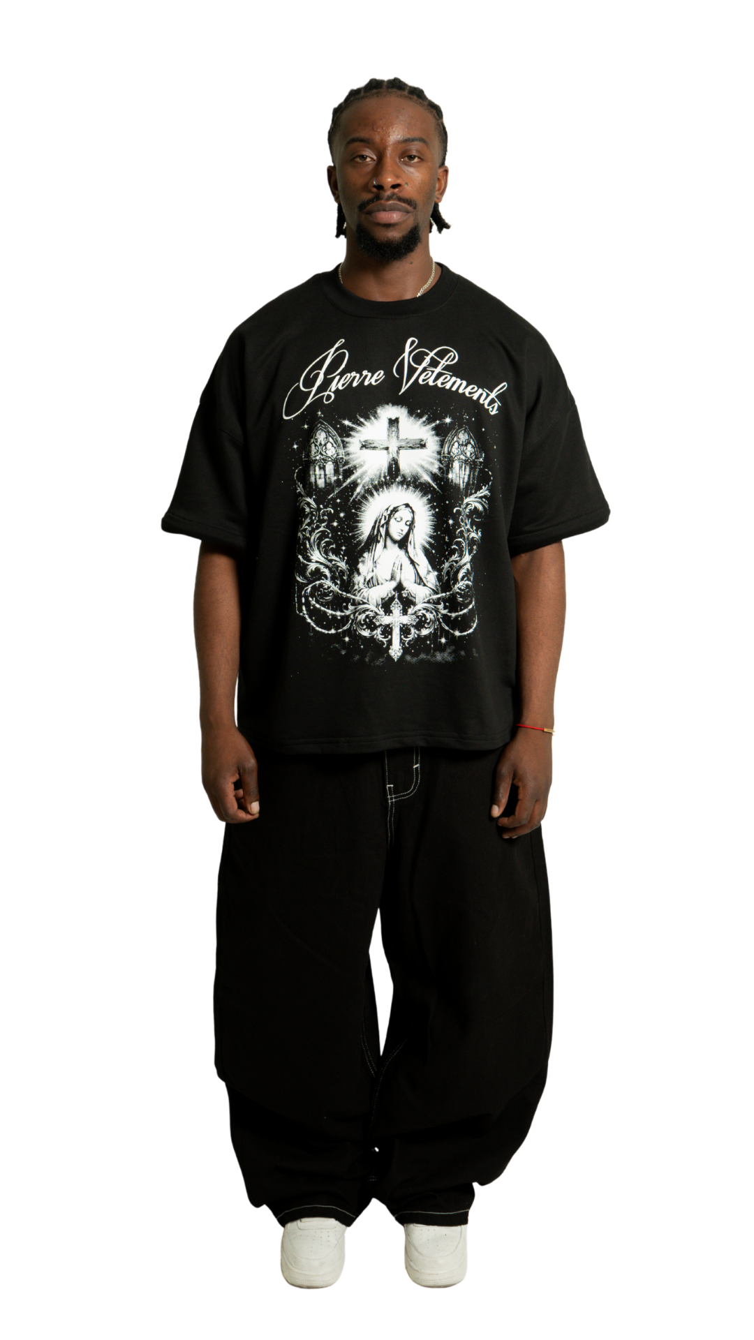 Super Baggy Negro Hilo Blanco