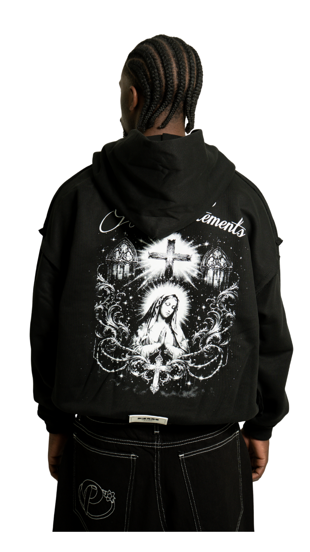 Hoodie Pedreria Negro