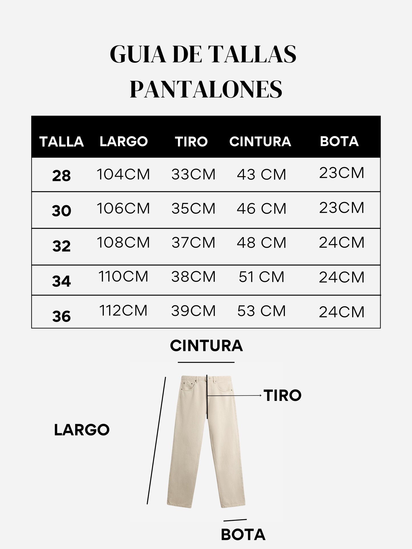 Pantalon Esencial Baggy Negro