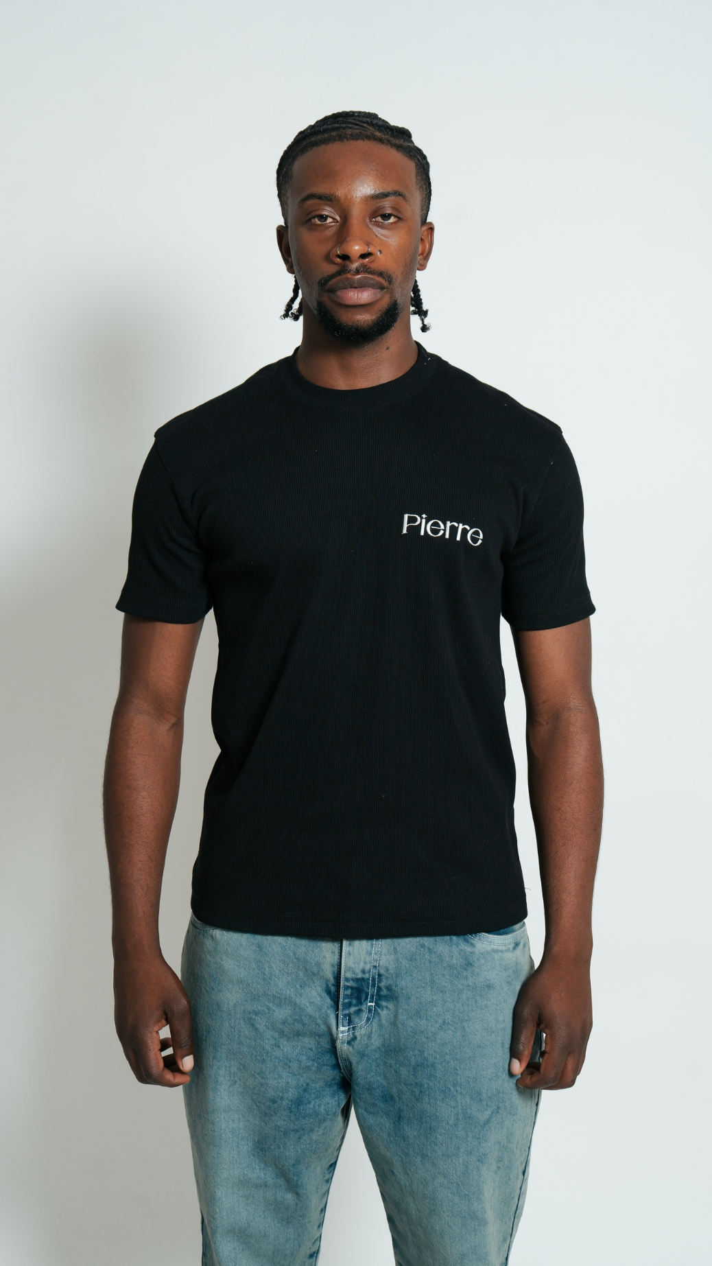 Camiseta Negra Slim Fit RIB