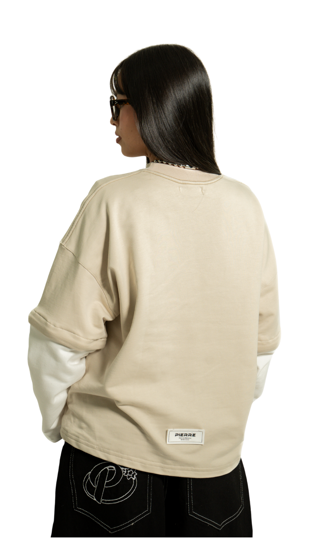Manga Larga Desmontable Beige
