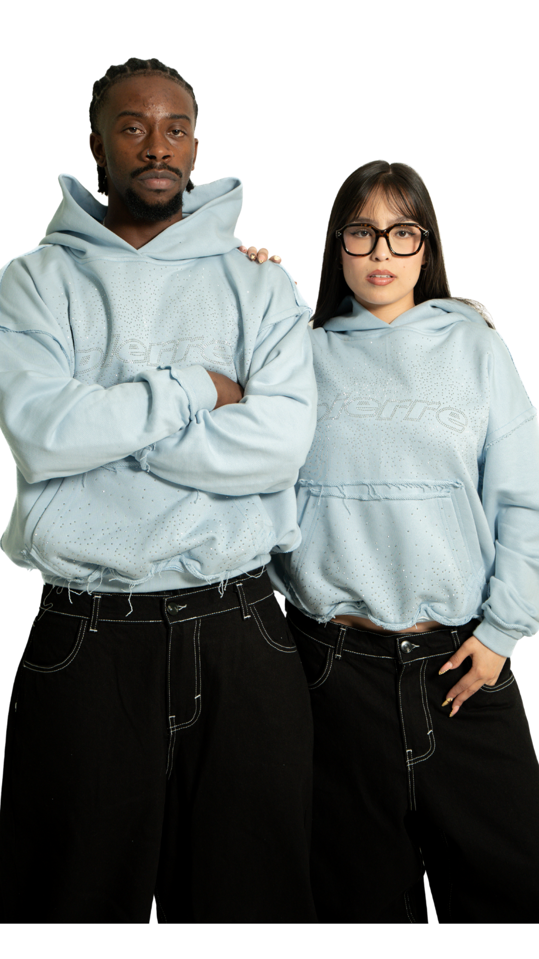 Hoodie Pedreria Azul