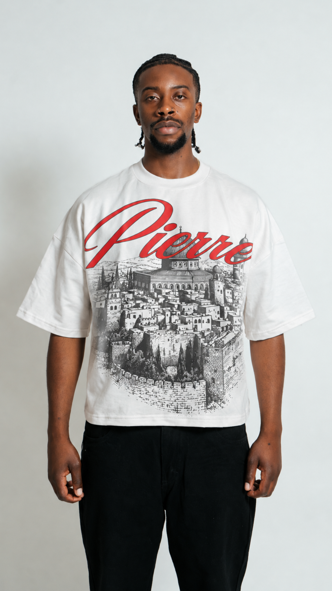 Camiseta Grafica Blanca Cairo