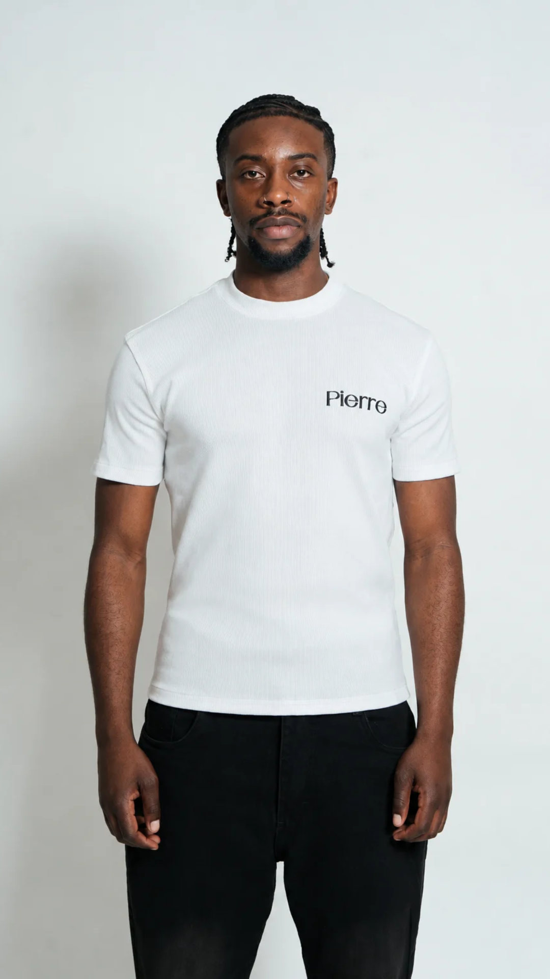 Camiseta Blanca Slim Fit RIB