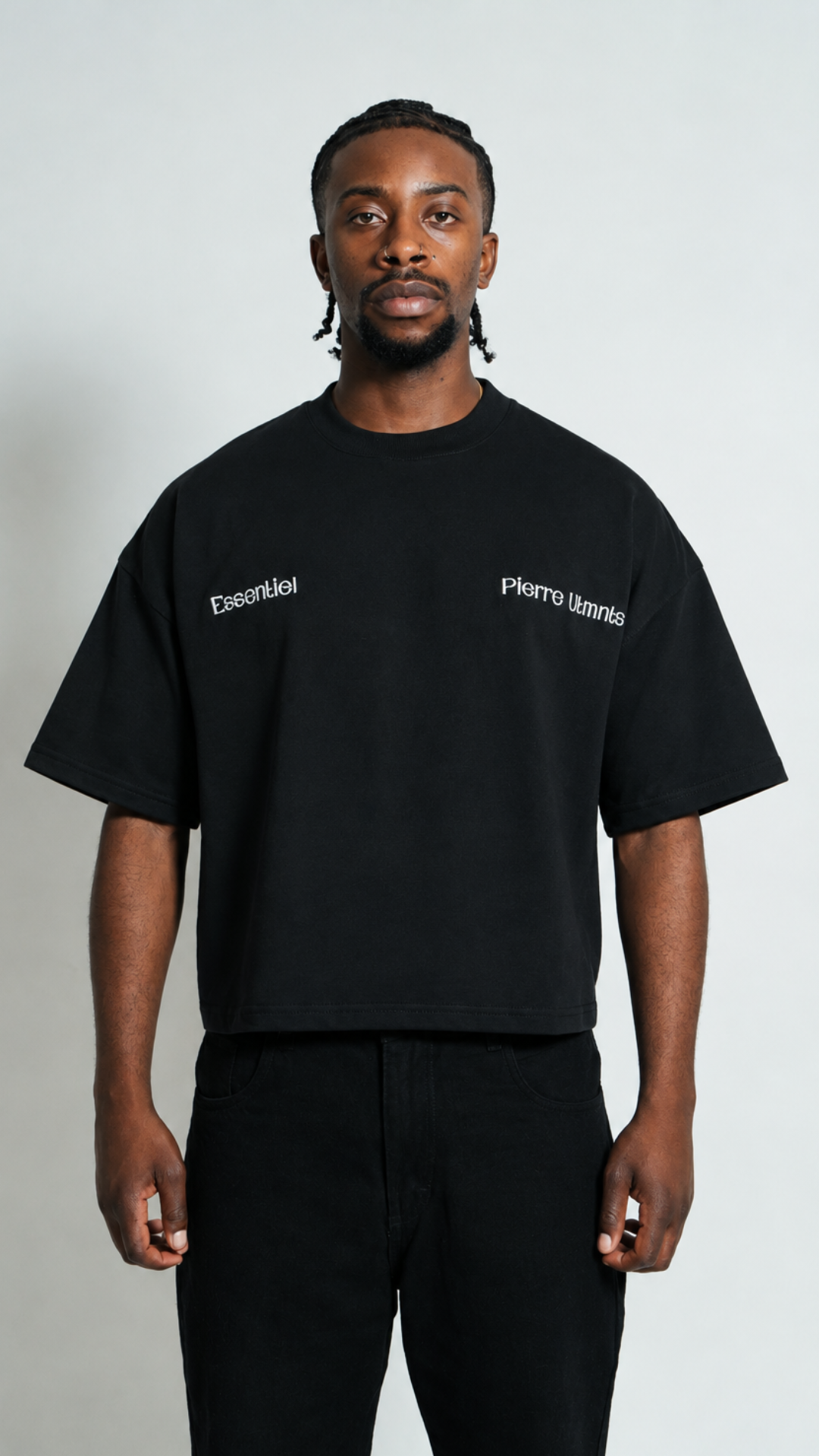 Camiseta Negra Boxy Fit