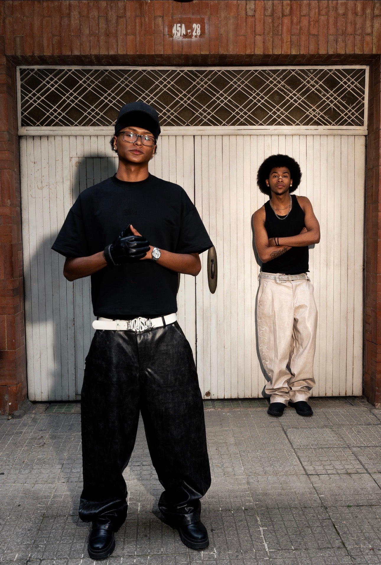 Pantalón Ballon Cuerina Negro