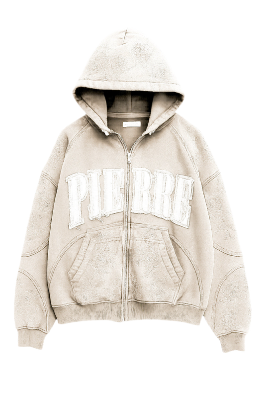 Hoodie Zip Beige