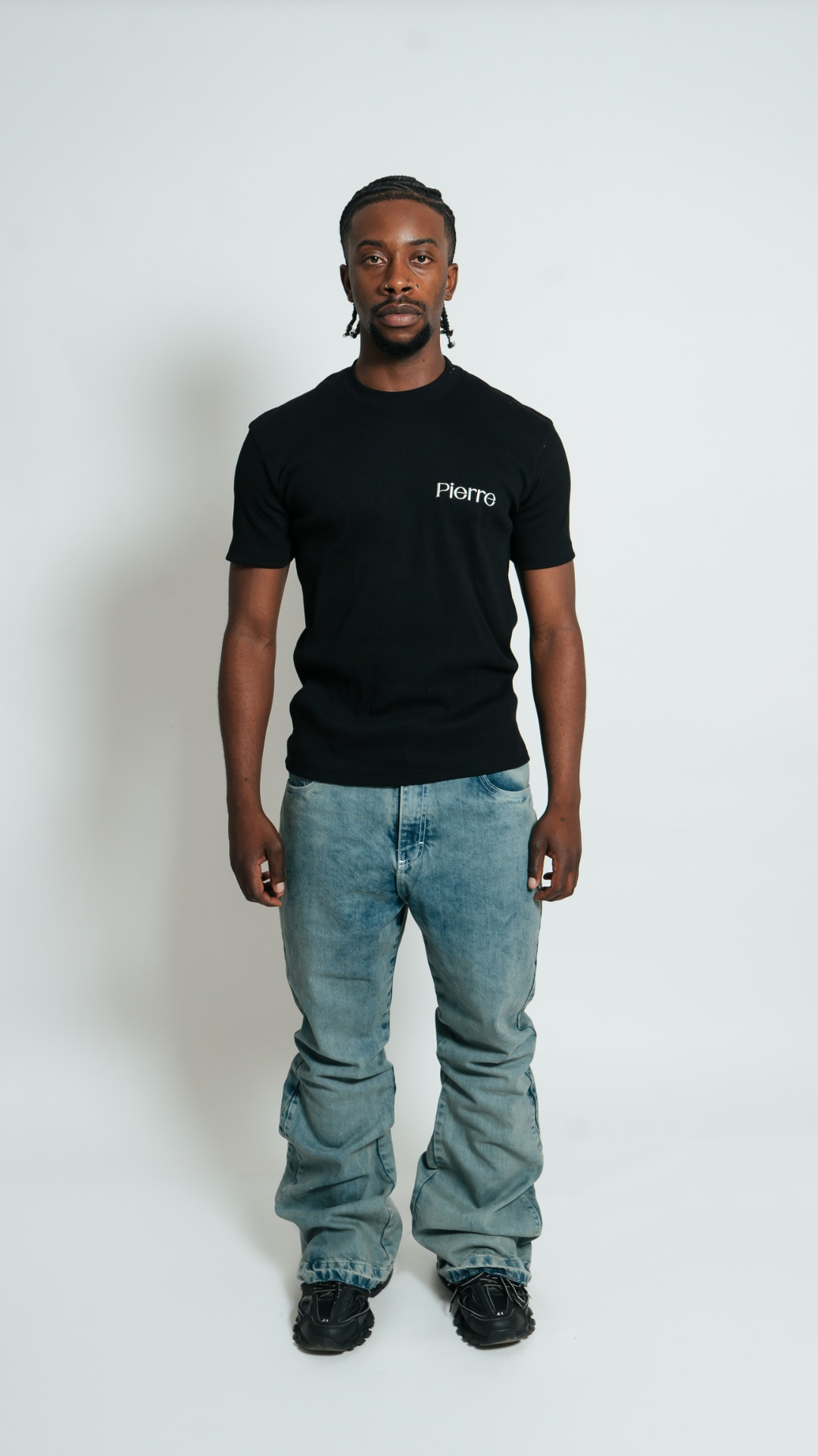 Camiseta Negra Slim Fit RIB