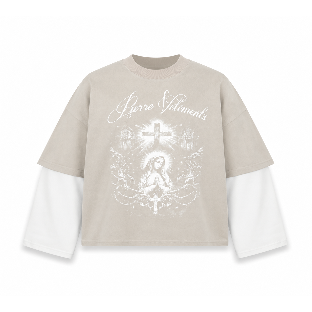 Manga Larga Desmontable Beige