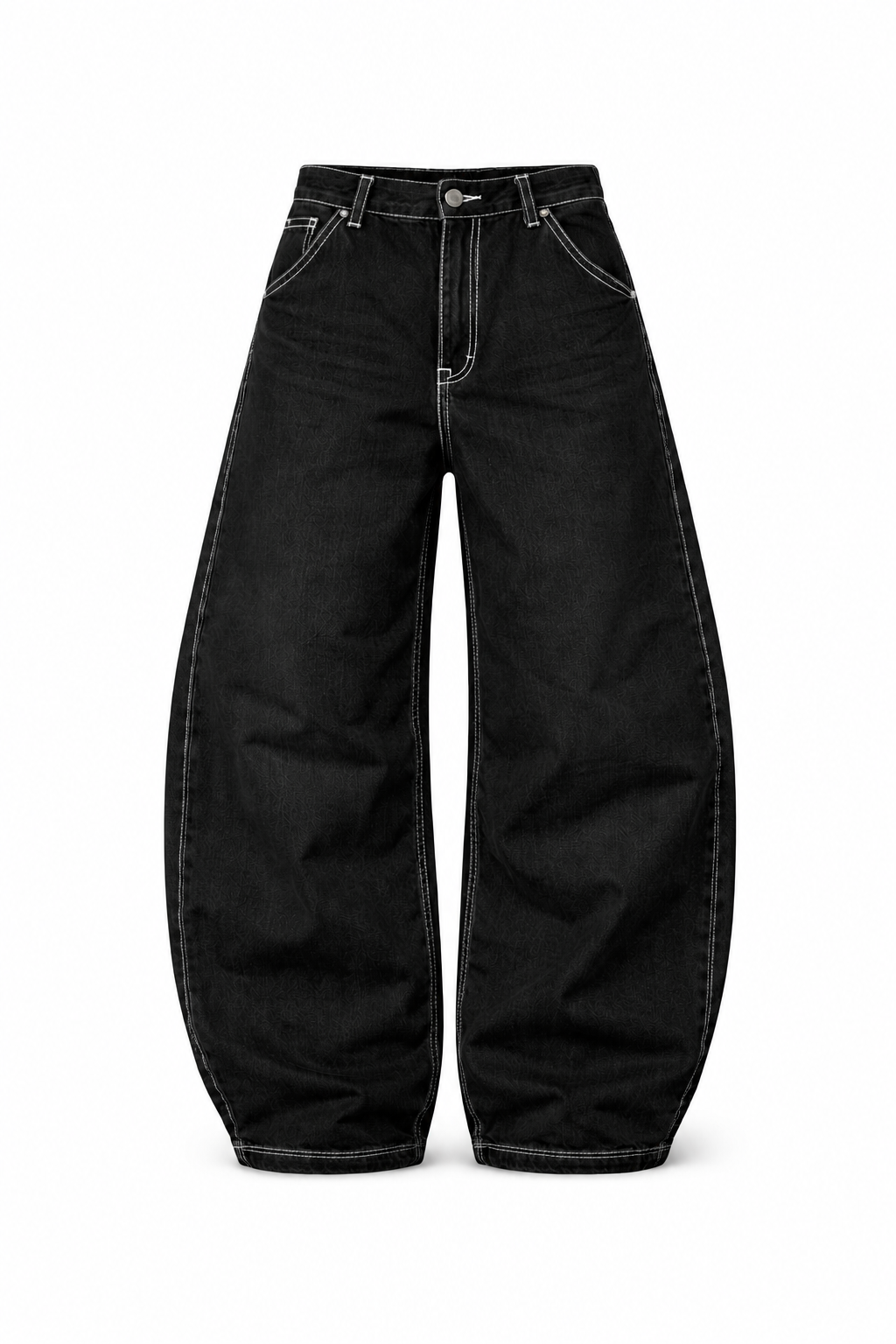 Super Baggy Negro Hilo Blanco