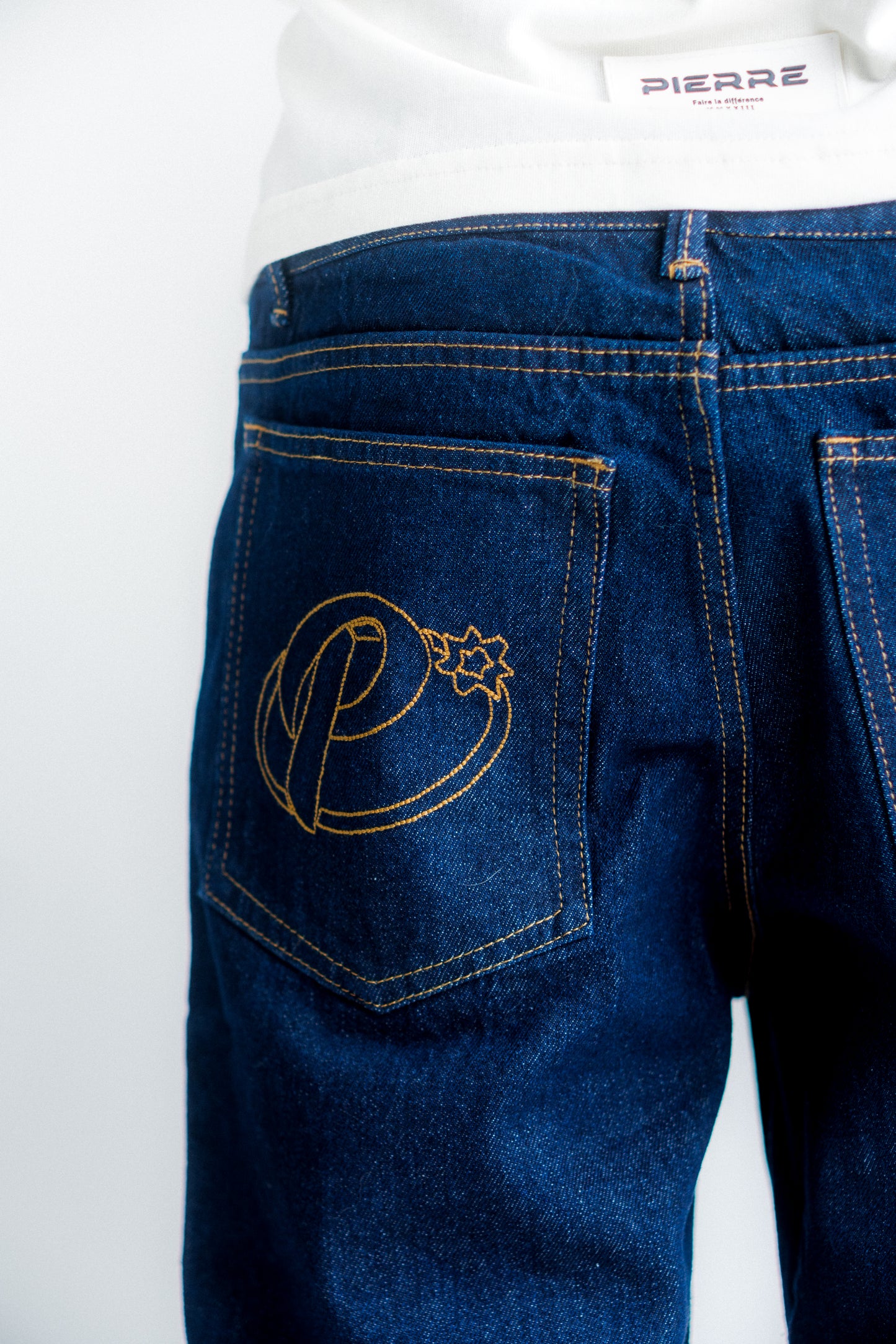 Pantalon Baggy Azul RAW