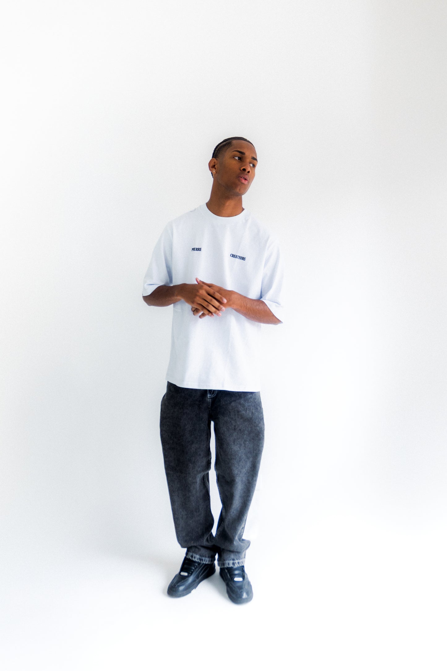 Pantalón Baggy Gris Acid Wash
