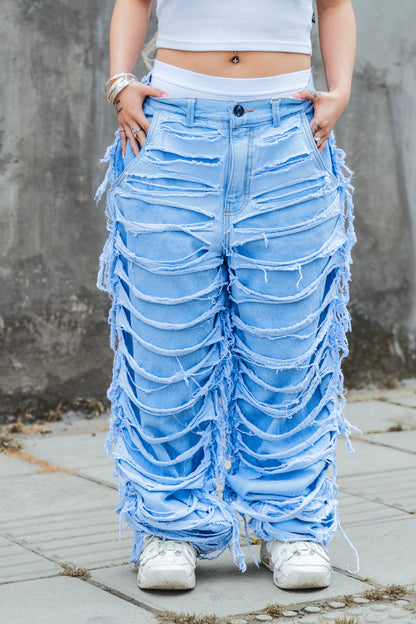 Pantalón Ripped Azul.