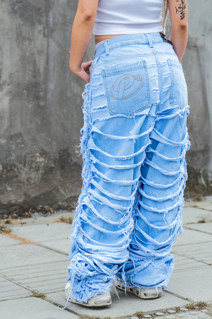 Pantalón Ripped Azul.