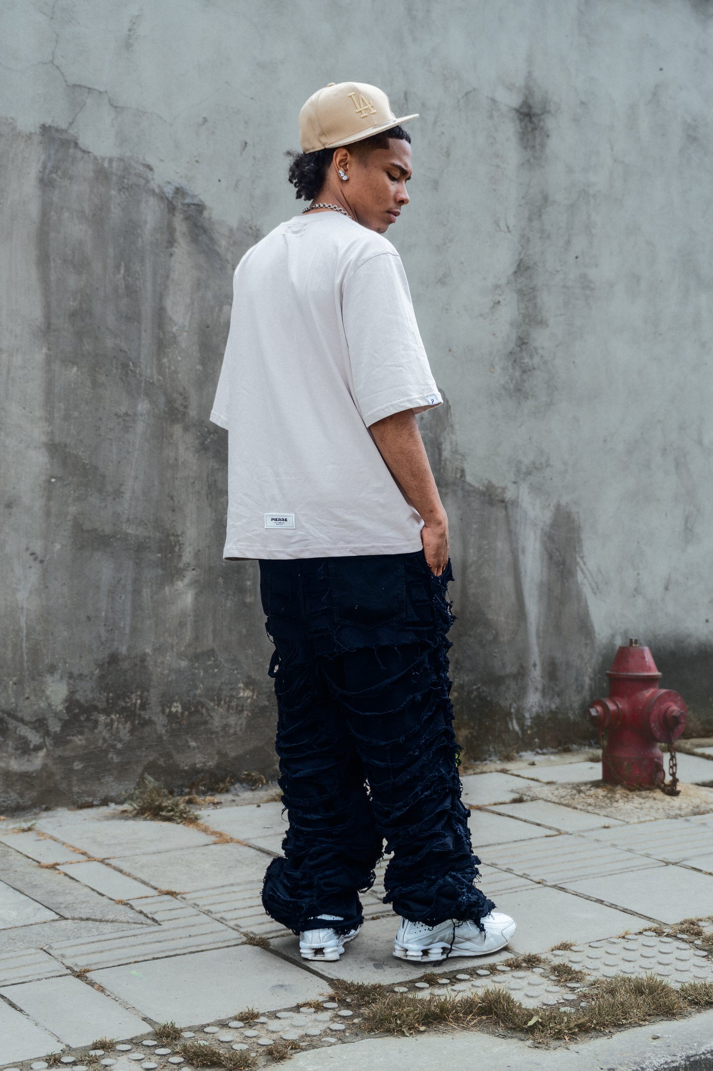 Pantalon Ripped Negro