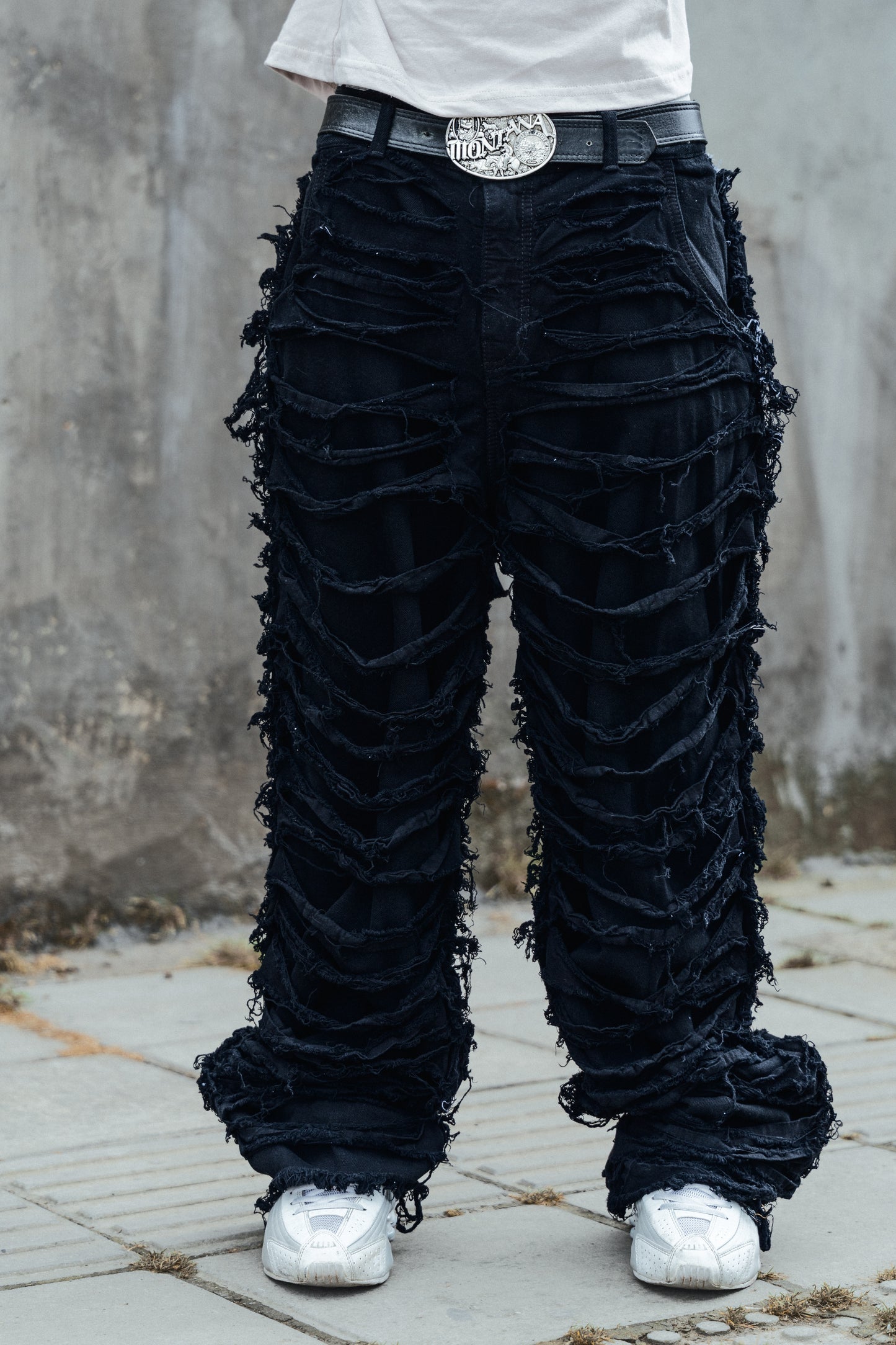 Pantalon Ripped Negro