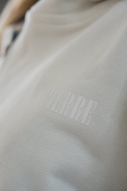 Hoodie Double Zip Marfil