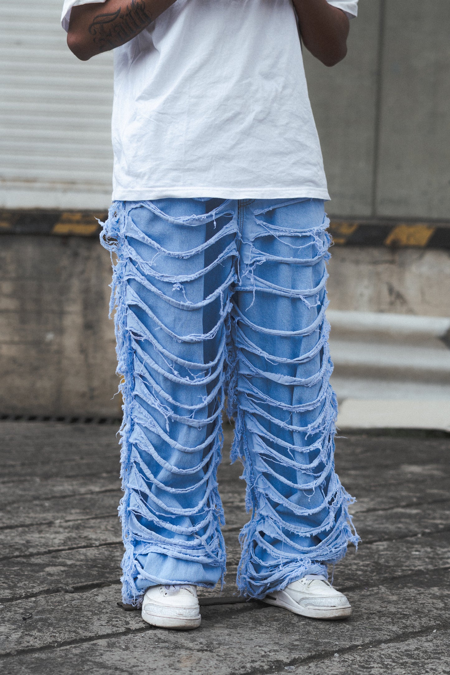 Pantalón Ripped Azul.