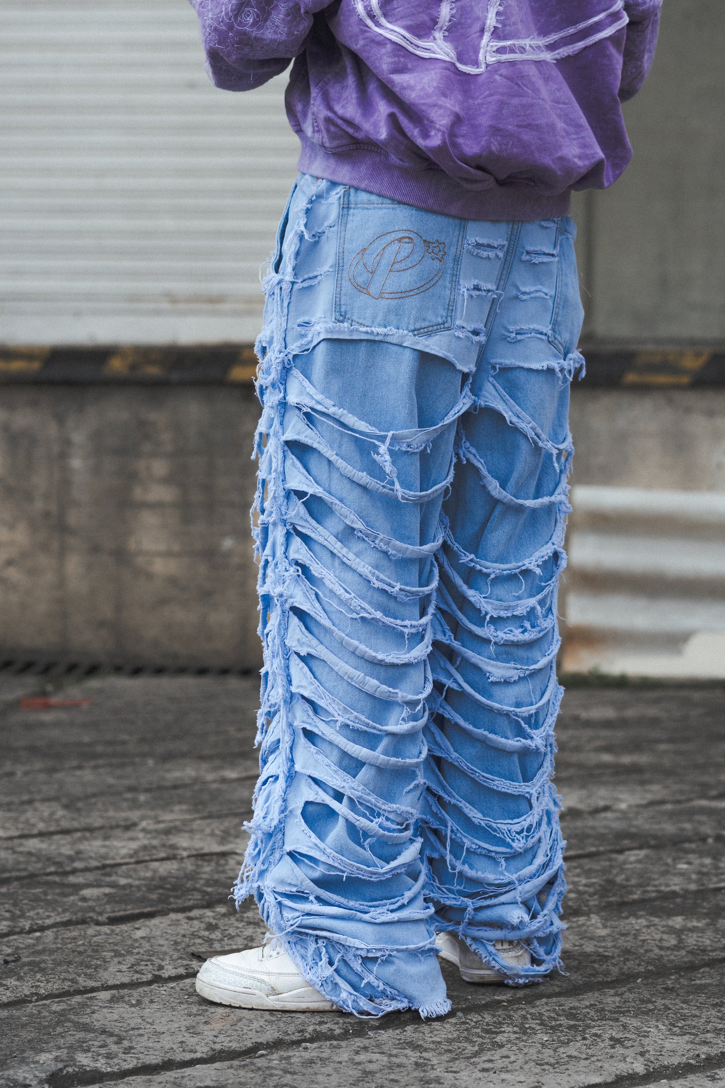 Pantalón Ripped Azul.