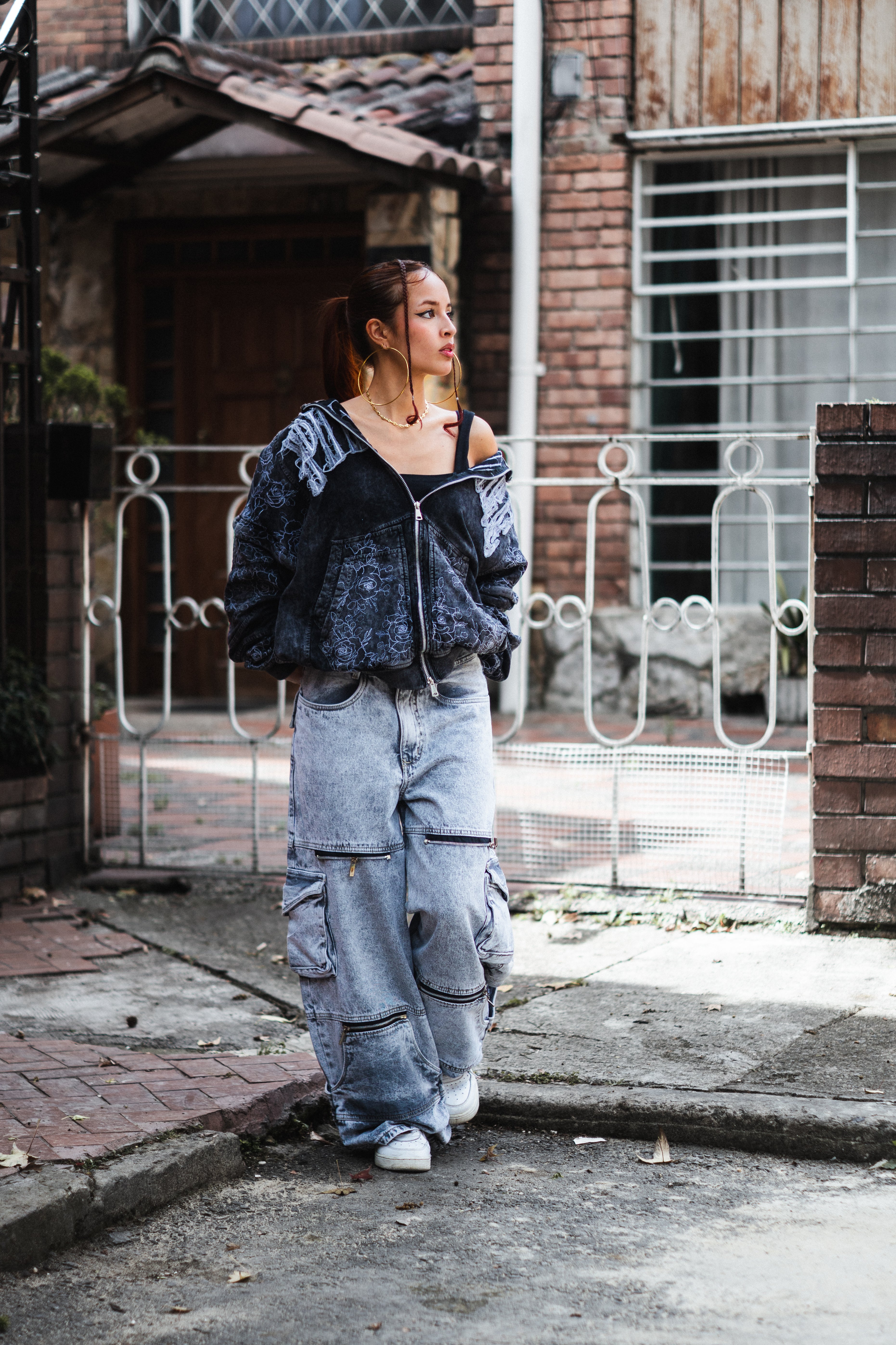 Pantalon Gris Super Baggy X Cannabs