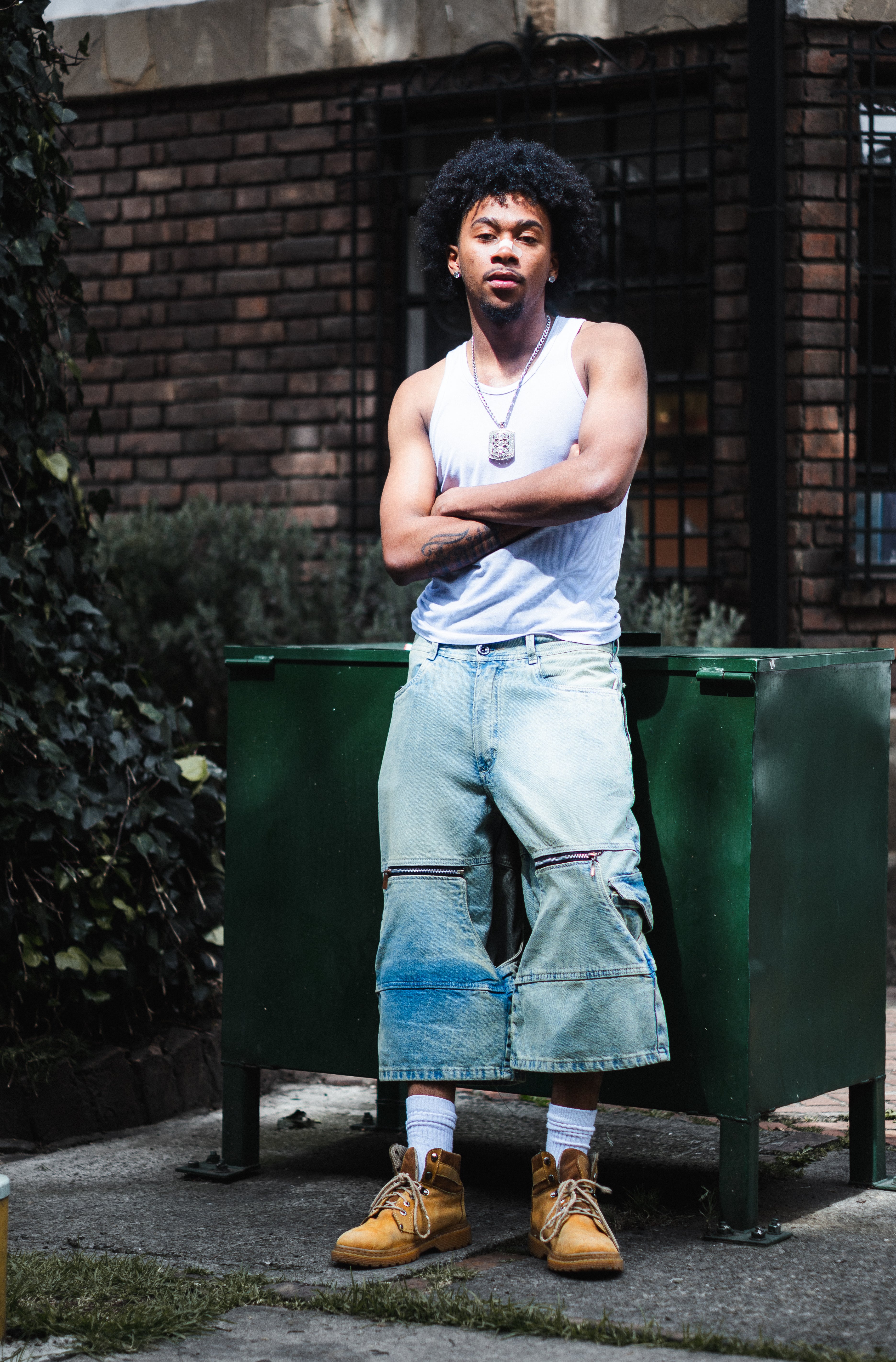 Pantalon Azul Hielo Super Baggy X Cannabs