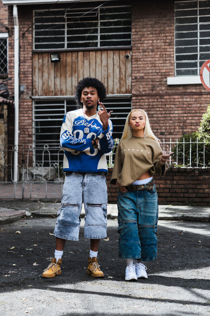 Pantalon Gris Super Baggy X Cannabs