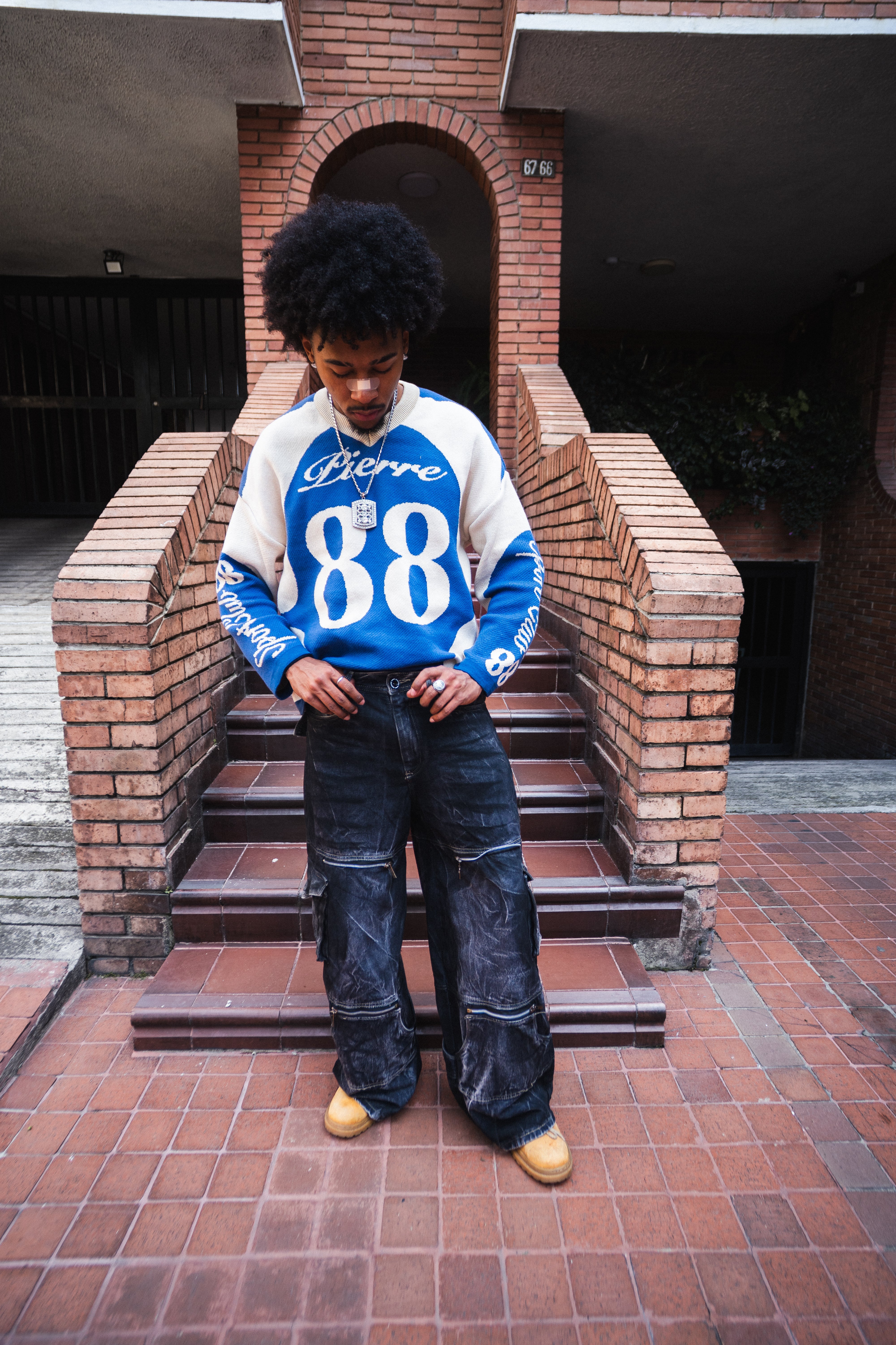 Pantalon Negro Super Baggy X Cannabs