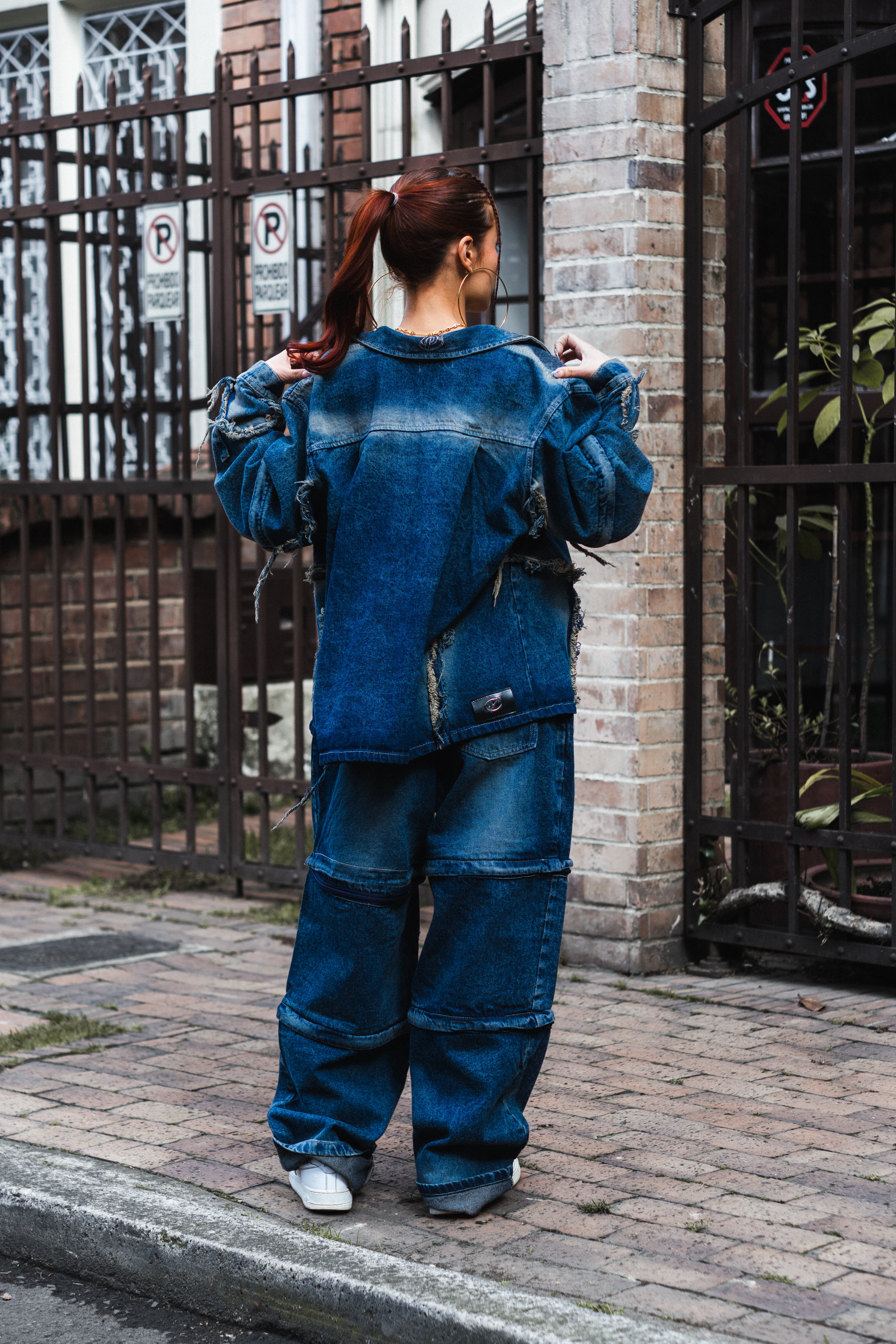 Pantalon Baggy Desmontable Azul Oscuro