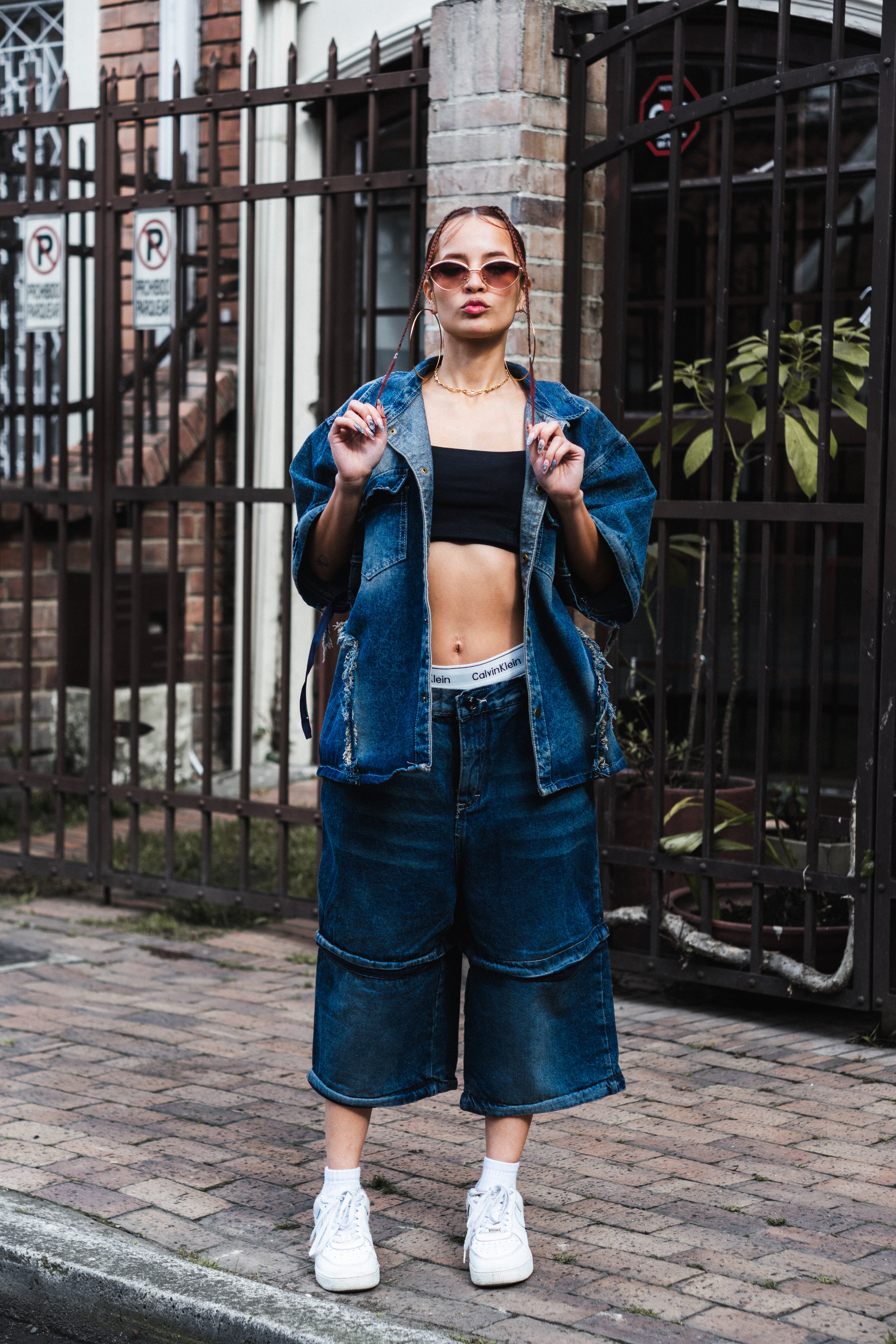 Pantalon Baggy Desmontable Azul Oscuro