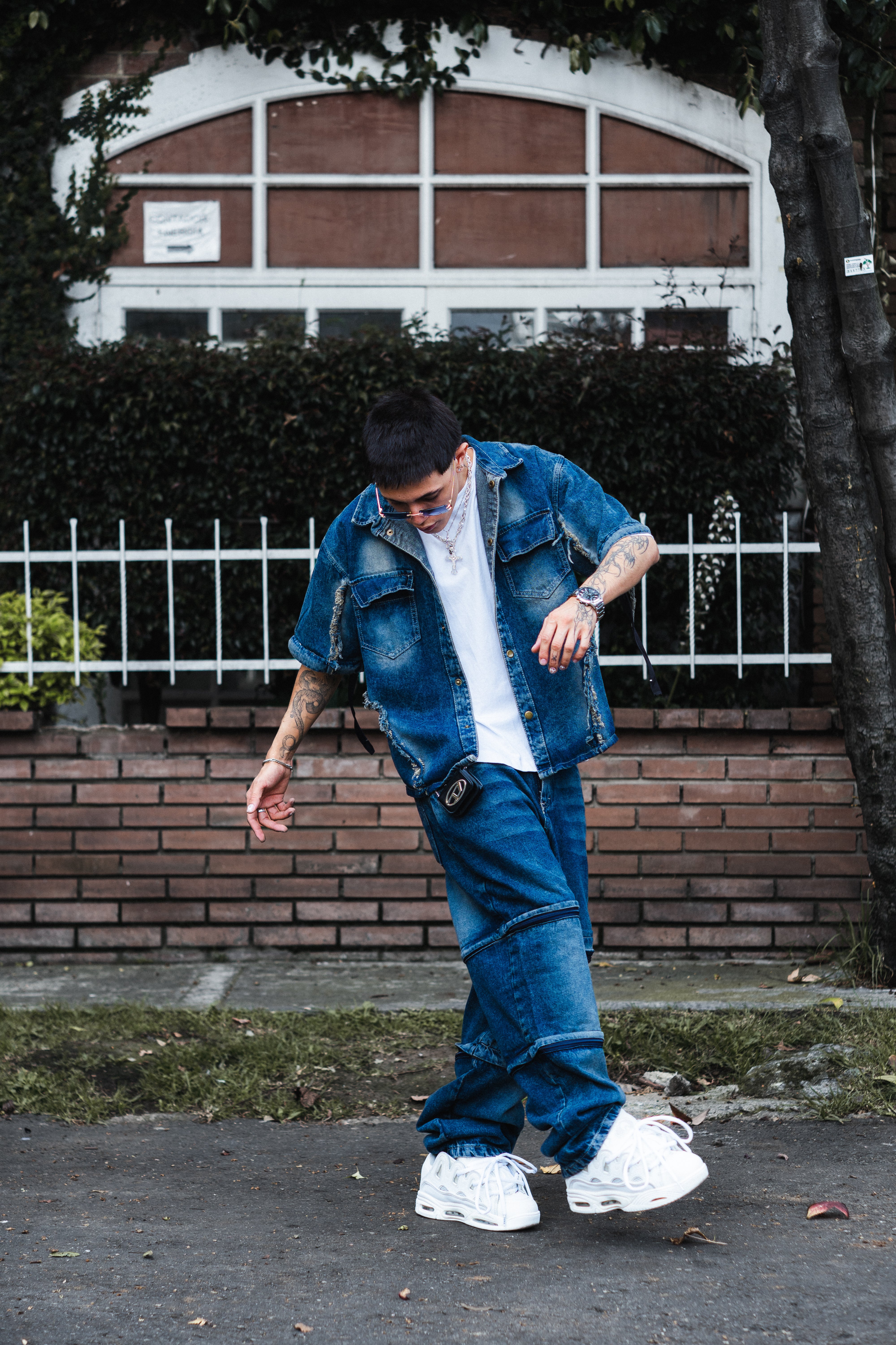 Pantalon Baggy Desmontable Azul Oscuro