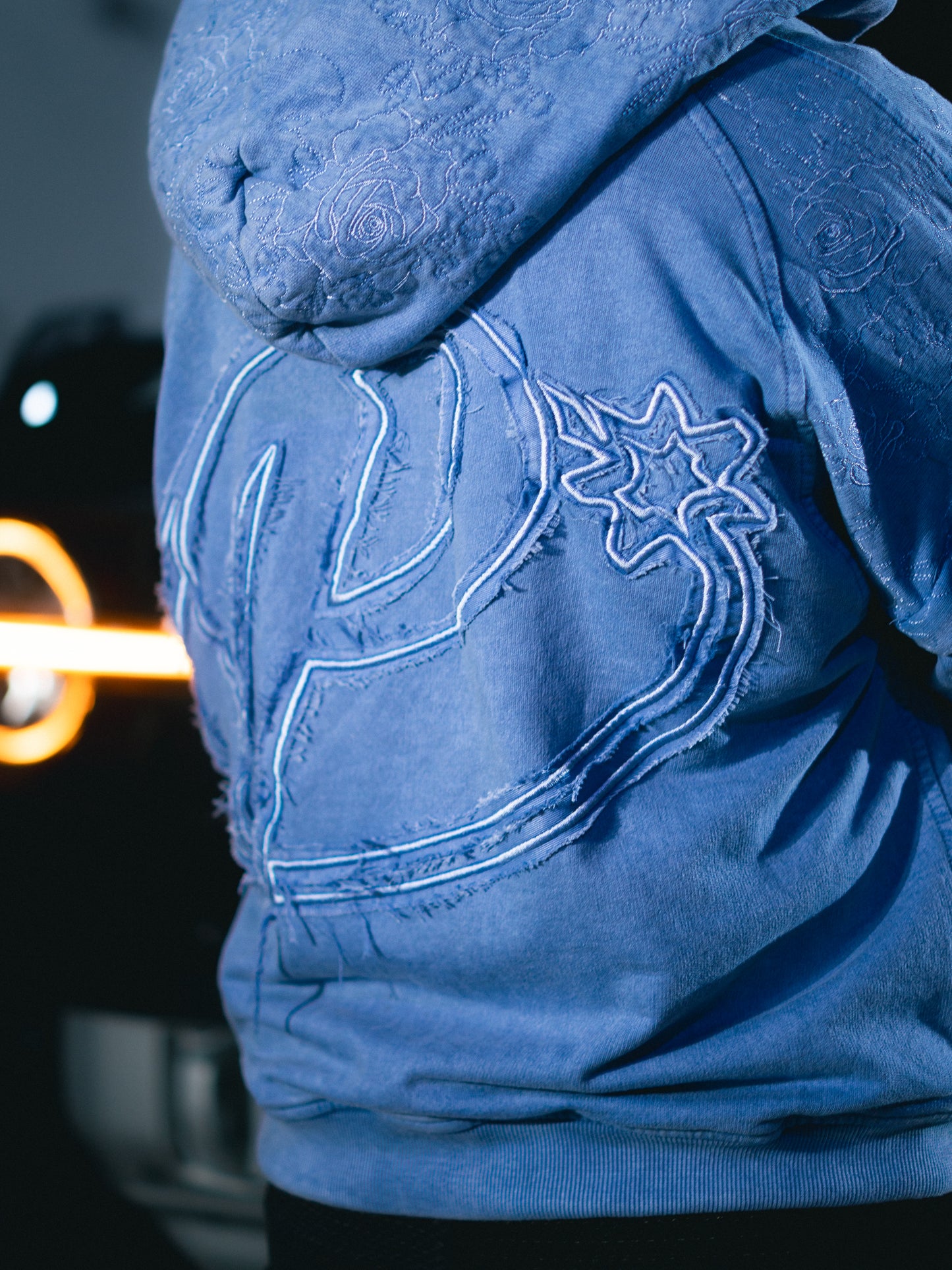 Hoodie Zip Azul