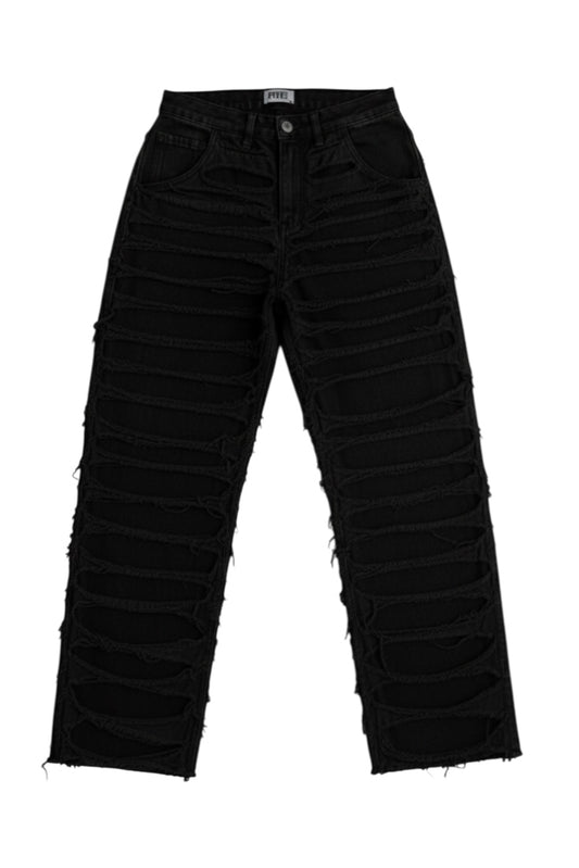 Pantalon Ripped Negro
