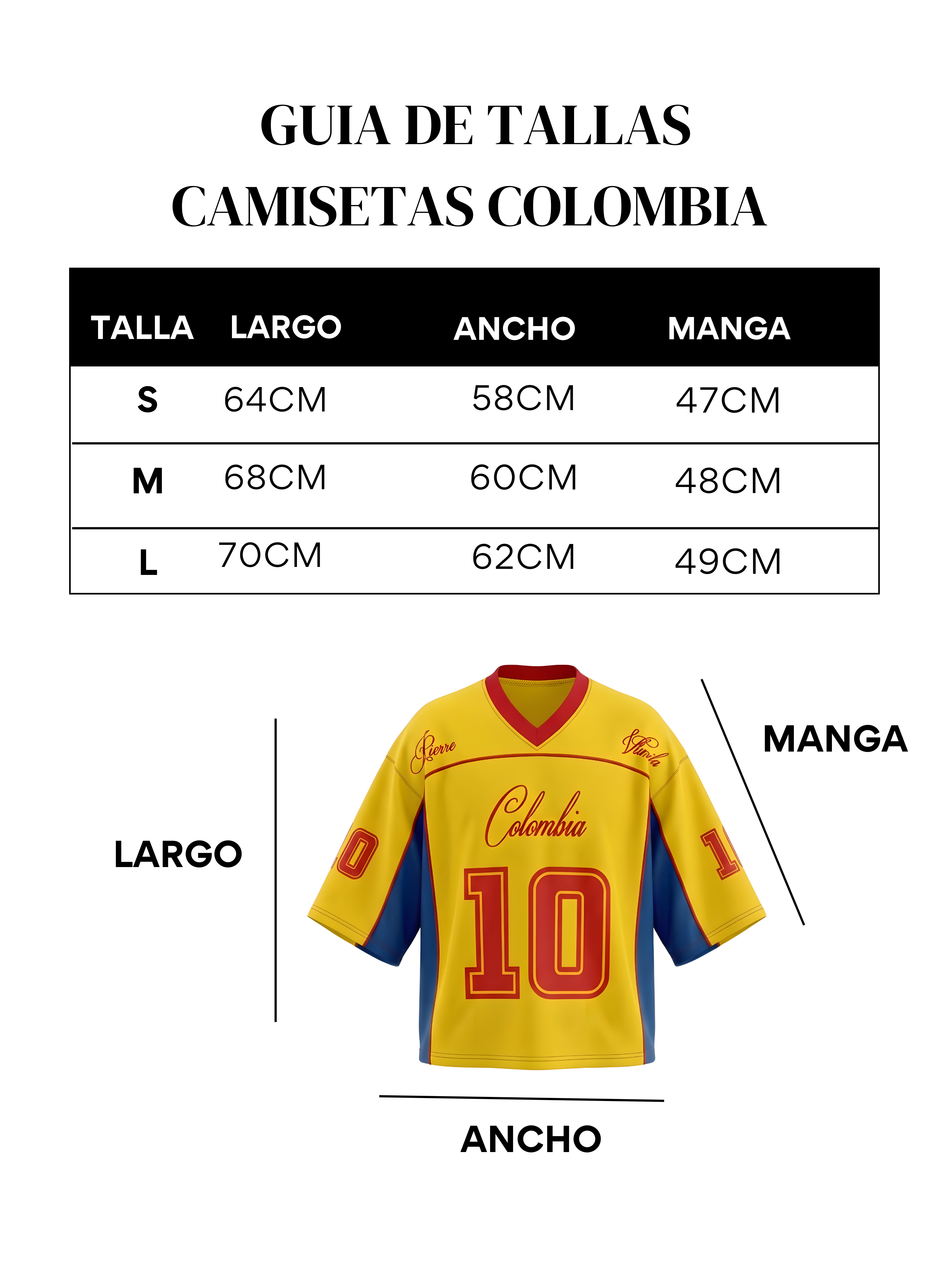 Camiseta Colombia