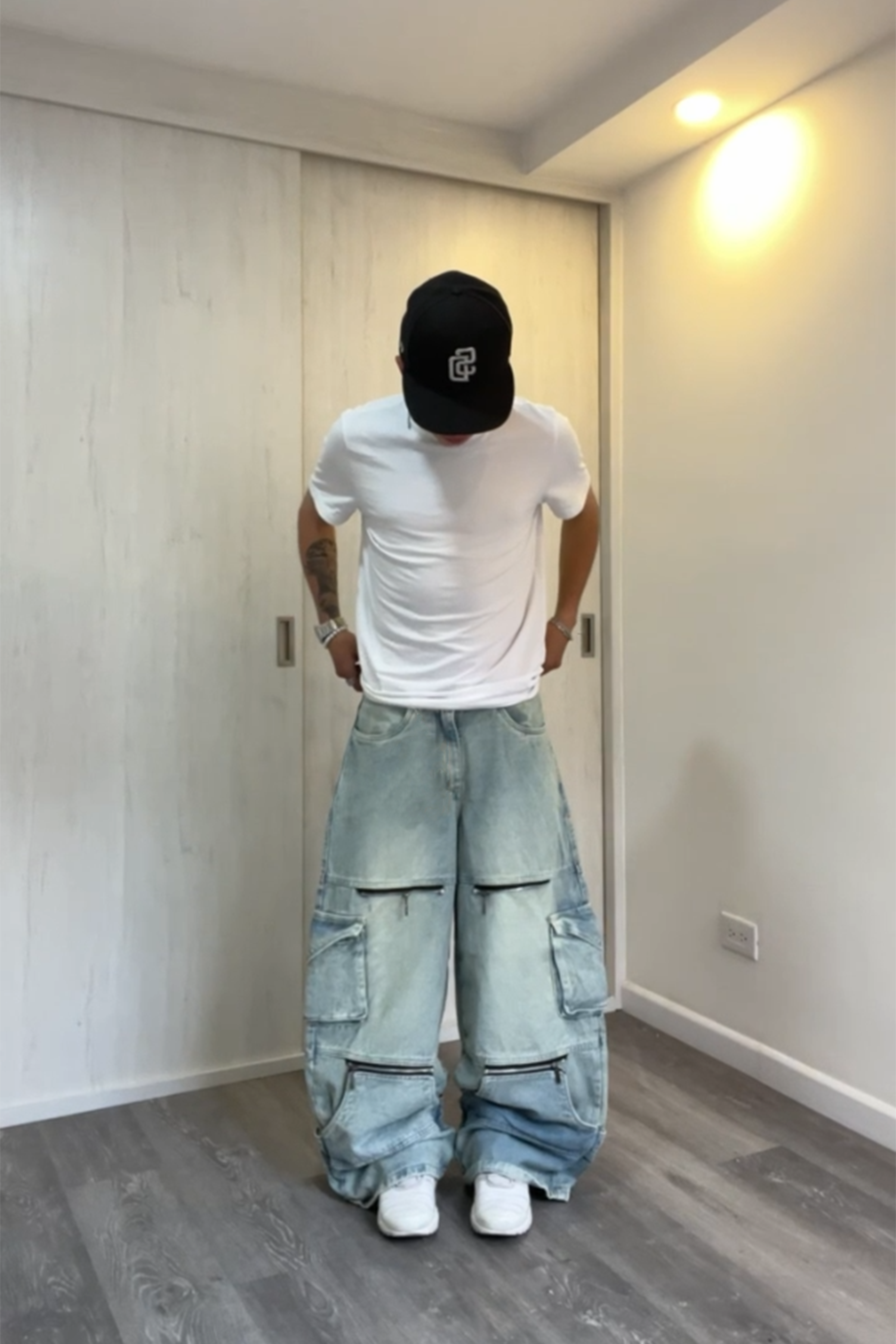 Pantalon Azul Hielo Super Baggy X Cannabs