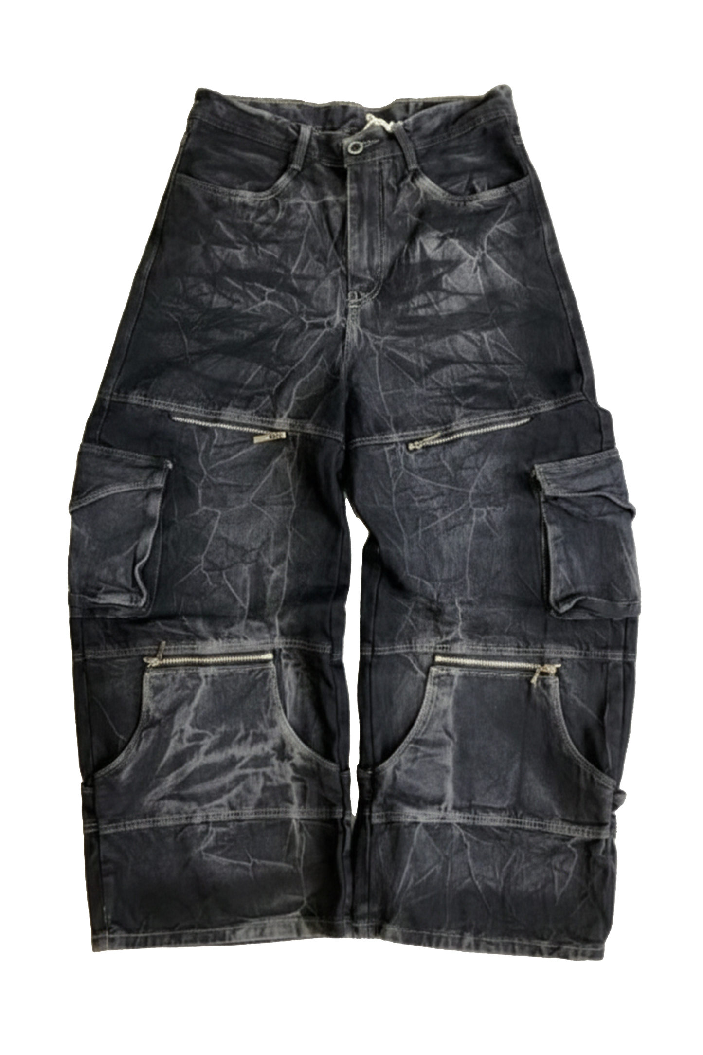 Pantalon Negro Super Baggy X Cannabs