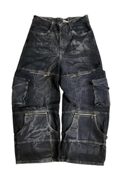 Pantalon Negro Super Baggy X Cannabs