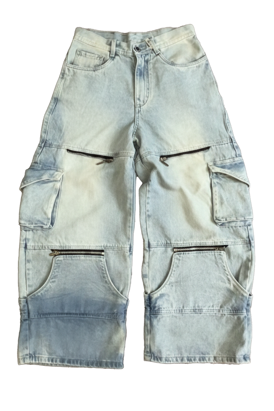 Pantalon Azul Hielo Super Baggy X Cannabs
