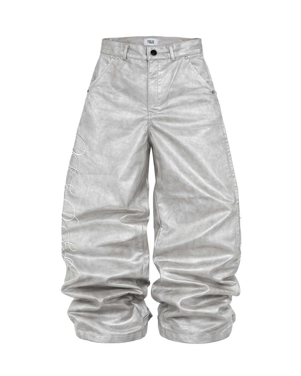 Pantalón Ballon Cuerina Beige